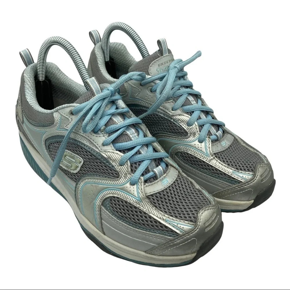 Skechers Shape-ups Slive/Blue Sneaker  Sz: 8